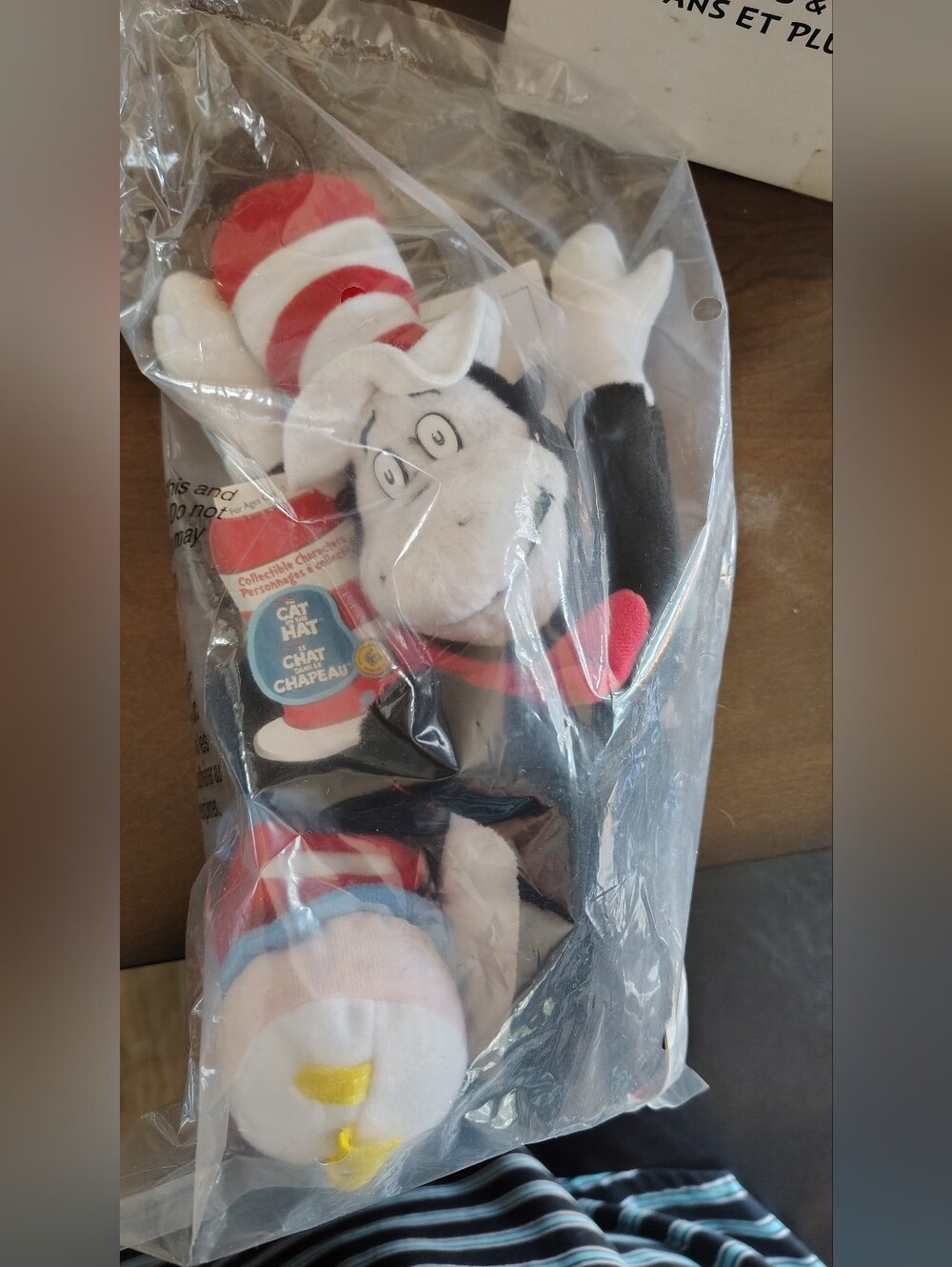 Talking Dr. Seuss Cat in the Hat Plush Toy - Red, White, Black, Yellow